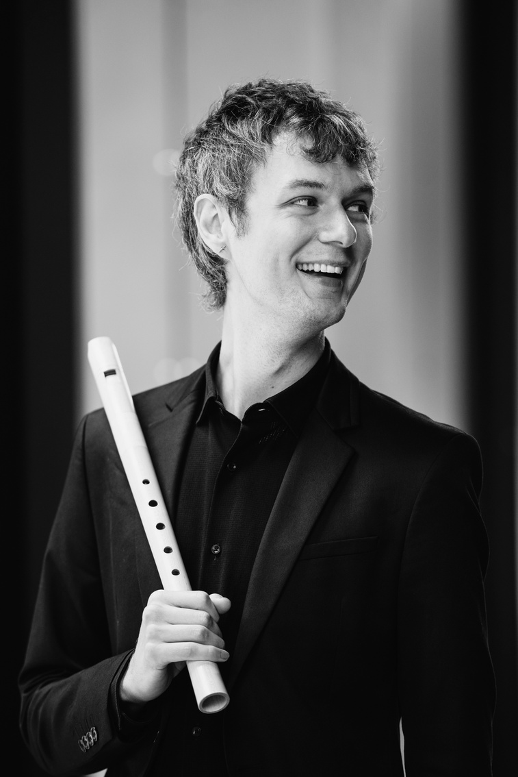 Daniel Scott with recorder